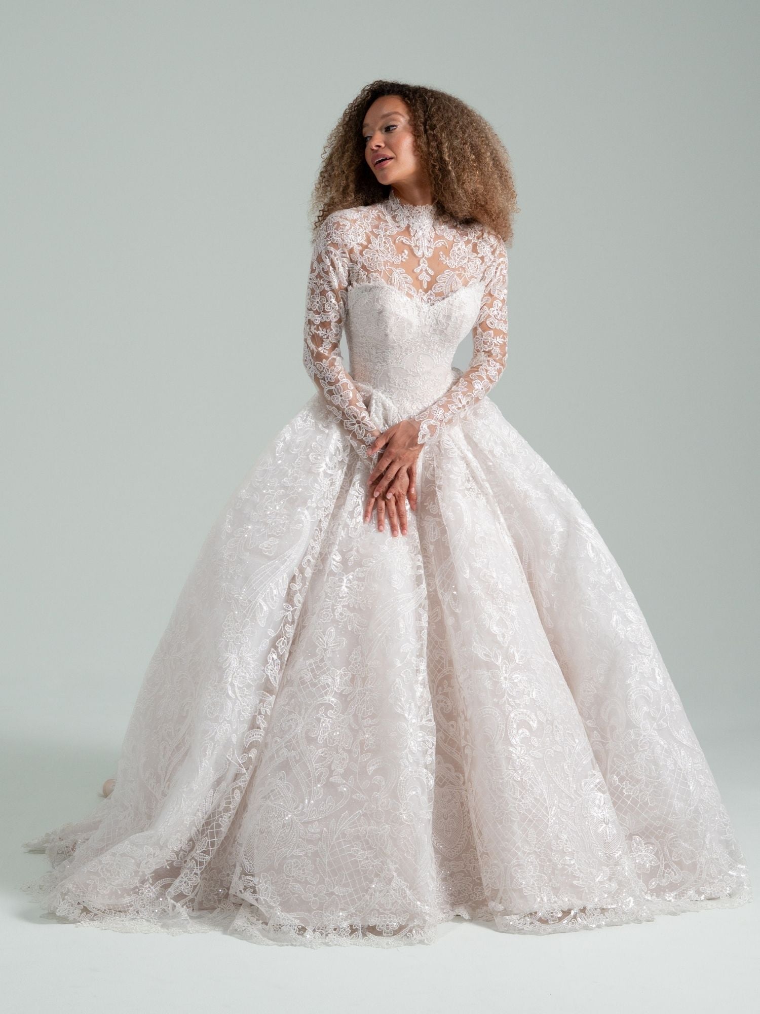 hayley paige wedding dresses long sleeve Elysia 6556
