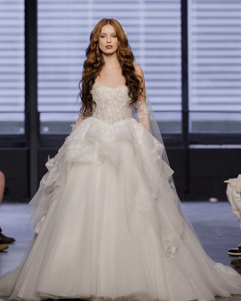hayley paige dresses Bohemian Princess Bridal Gown with Sweetheart Neckline Dylan 6901