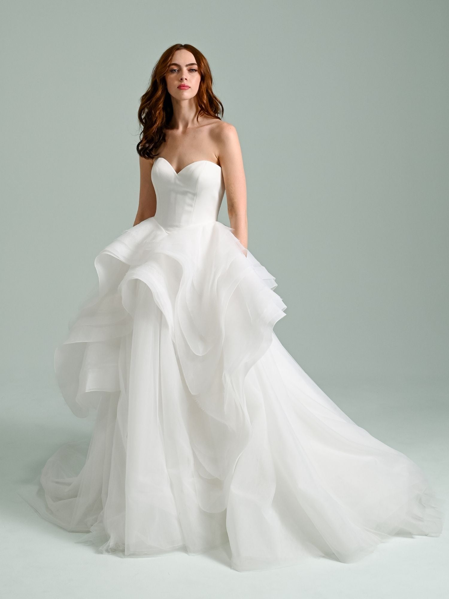 hayley lace crepe wedding dress Hayley Romantic Wedding Dress